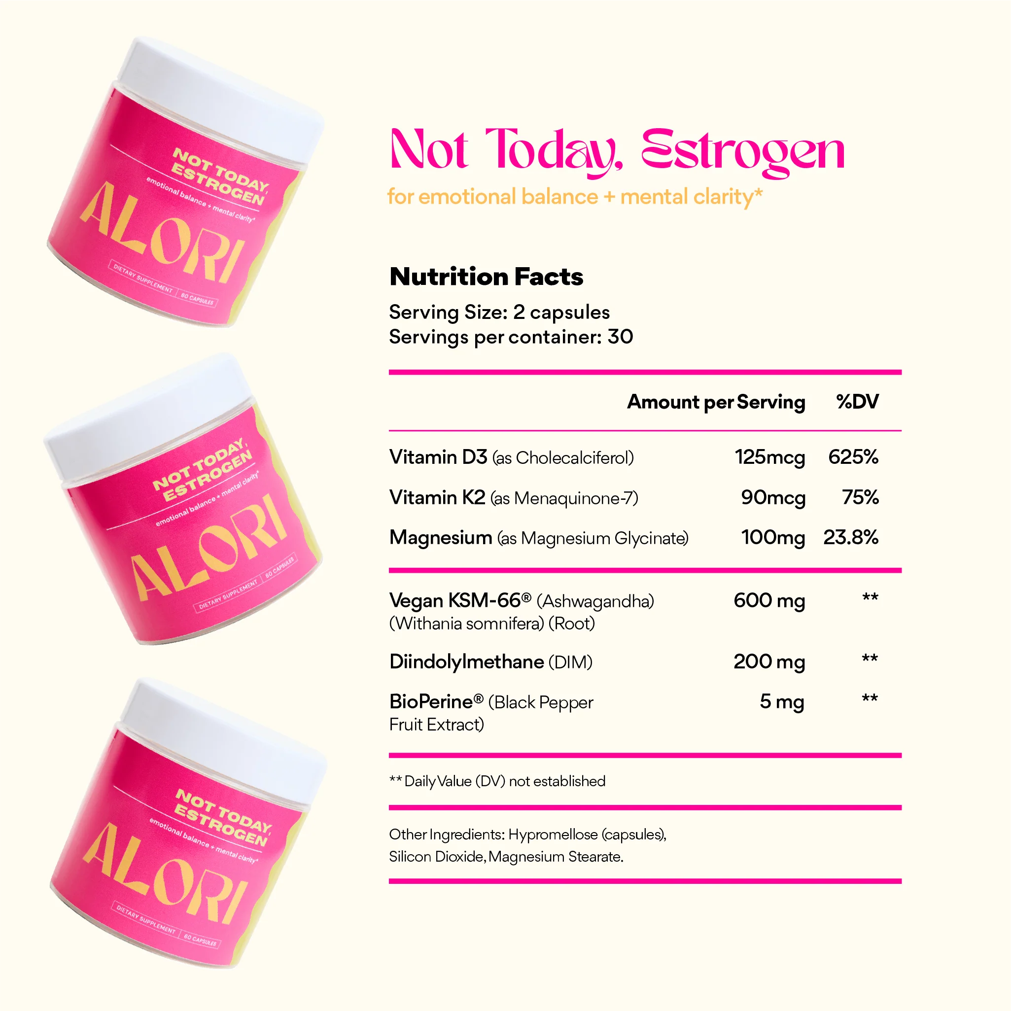Estrogen Supplements Ingredients